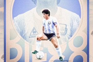 马拉多纳65岁诞辰！阿根廷队晒海报：无论身在何处，我们永远怀念