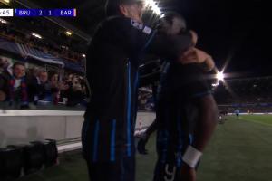 巴萨再度落后！博尔赫斯反击中单刀破门，巴萨客场1-2落后布鲁日